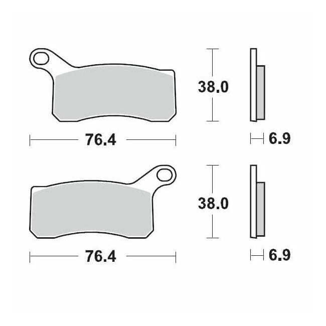 Placute frana fata KTM ATV/Quad 450/505/525 08-13