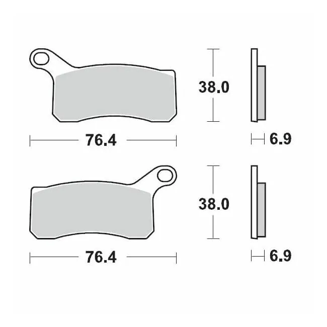Placute frana fata KTM ATV/Quad 450/505/525 08-13