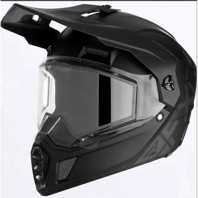 Casca cu viziera dubla FXR Clutch X Prime Black