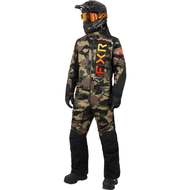 Combinezon snowmobil FXR Helium Insulated Camo Sunset