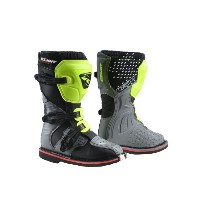 Cizme copii Kenny Track Junior Grey Neon Yellow