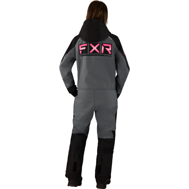 Combinezon dama snow FXR Recruit FAST Black Char Fuchsia insulated 23