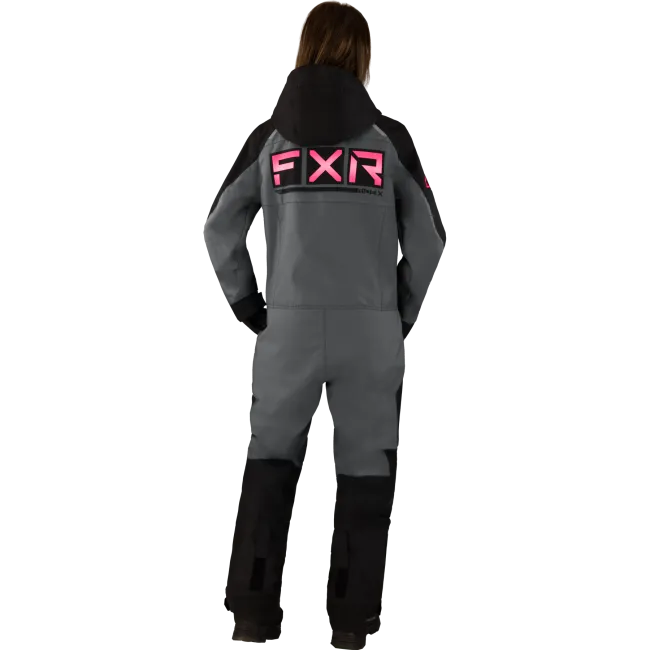 Combinezon dama snow FXR Recruit FAST Black Char Fuchsia insulated 23