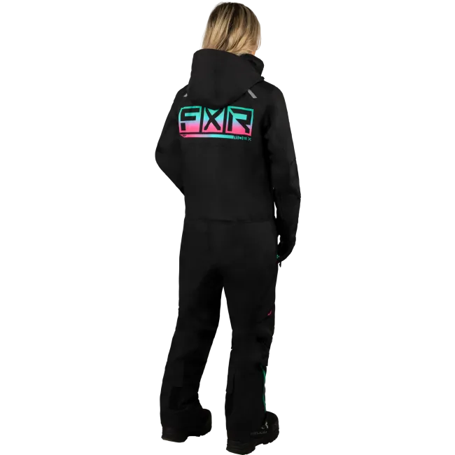 Combinezon dama snow FXR Recruit FAST Black Mint Pink insulated 23
