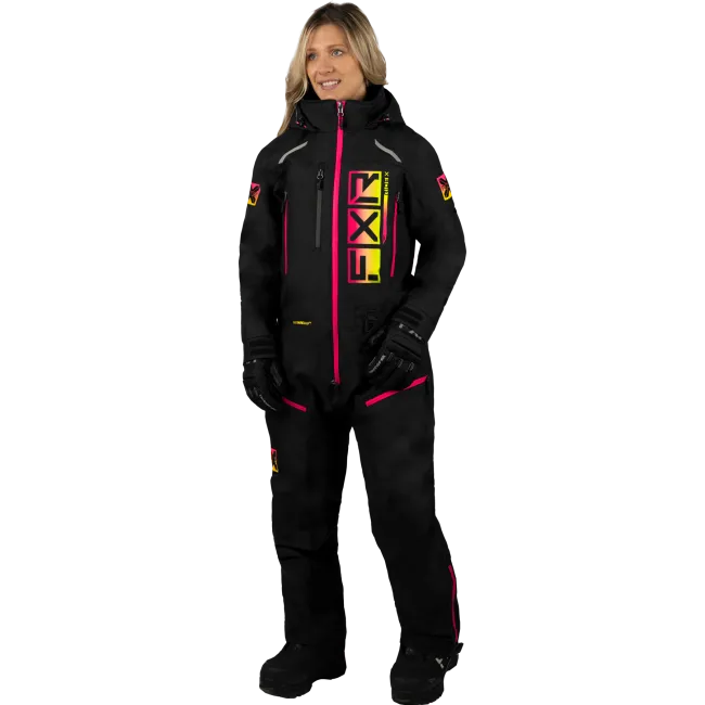 Combinezon dama snow FXR Recruit FAST Black Rasp insulated 23