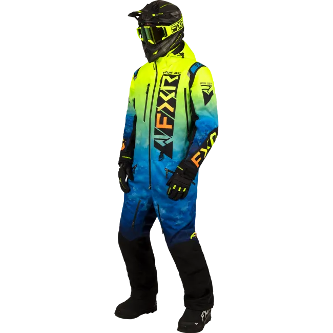 Combinezon snowmobil FXR Helium Lite Blue Hivis Fade Inferno 23