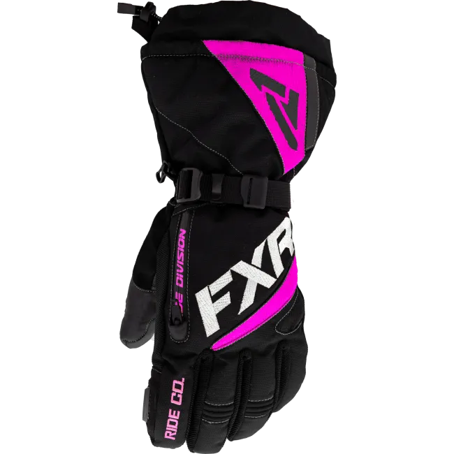 Manusi dama snow FXR Fusion Black Elec Pink