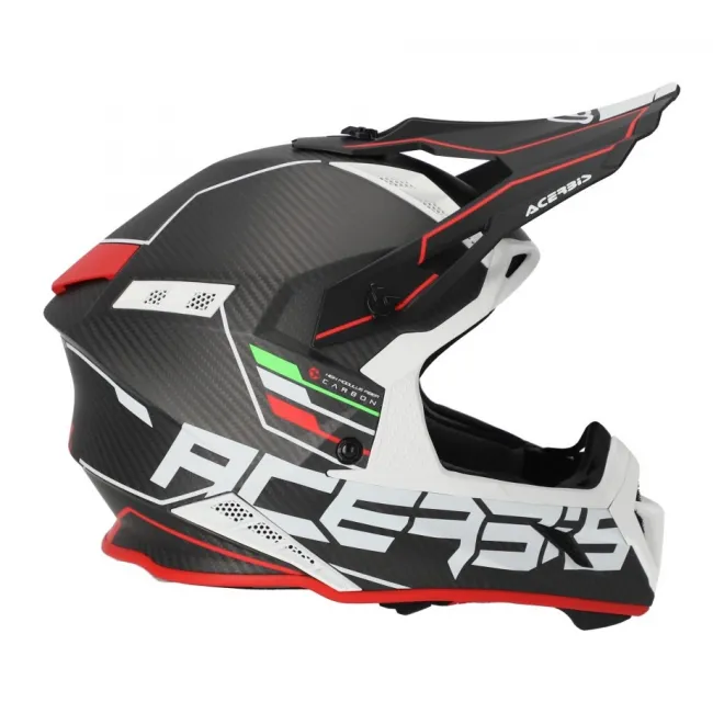 Casca Acerbis Steel Carbon 22.06 Black Red