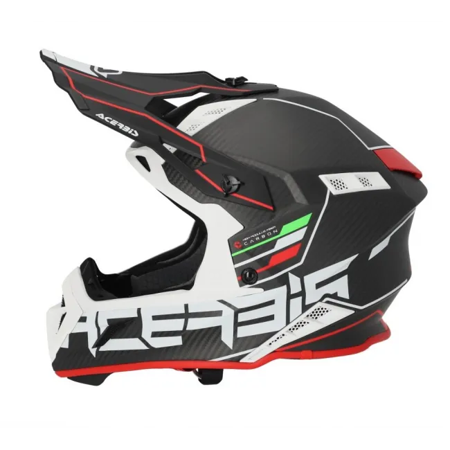 Casca Acerbis Steel Carbon 22.06 Black Red