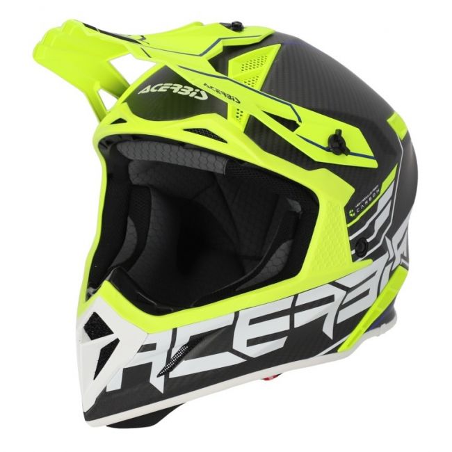 Casca Acerbis Steel Carbon 22.06 Black Yellow Fluo