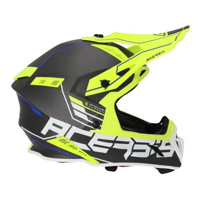 Casca Acerbis Steel Carbon 22.06 Black Yellow Fluo