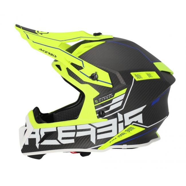 Casca Acerbis Steel Carbon 22.06 Black Yellow Fluo