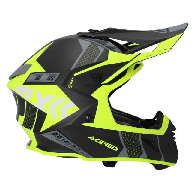 Casca Acerbis X-Track 22.06 Black Yellow Fluo
