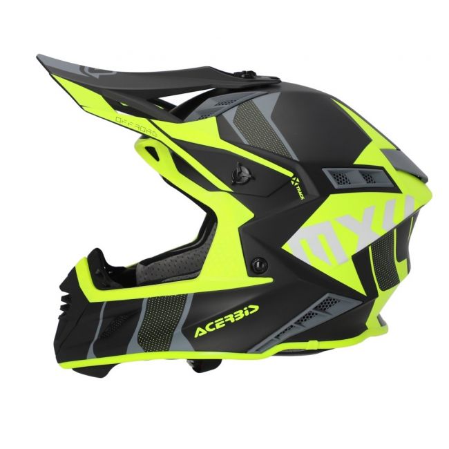 Casca Acerbis X-Track 22.06 Black Yellow Fluo