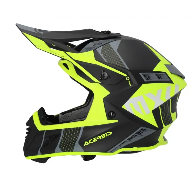 Casca Acerbis X-Track 22.06 Black Yellow Fluo