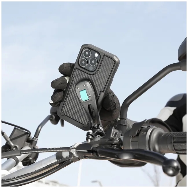 Prindere telefon pe ghidon Cube X-Guard A+ Black