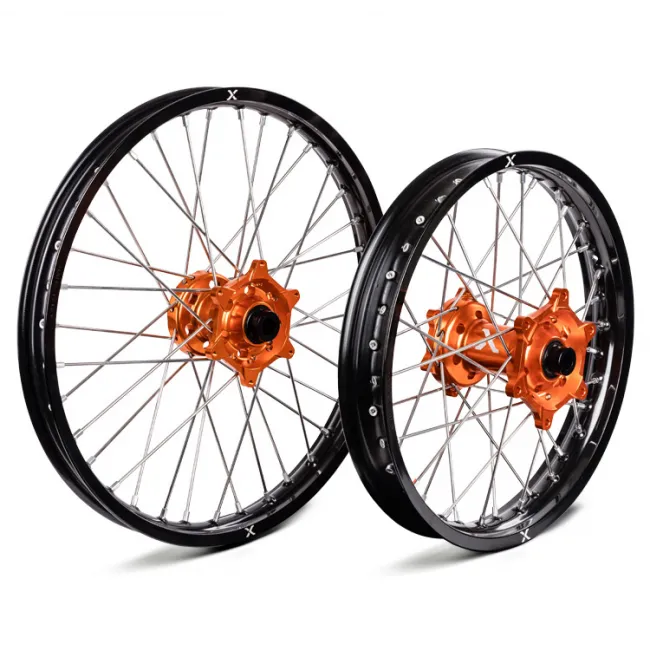 Set roti KTM 16-22 21"+18" X-Grip Black Orange