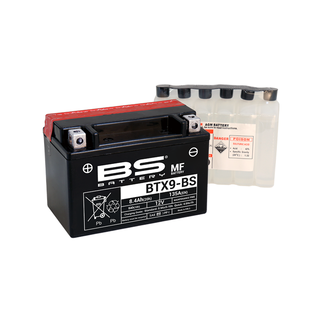 Baterie gel 12V 8Ah KTM 125/390 RC/Duke 13-22 YTX9-BS