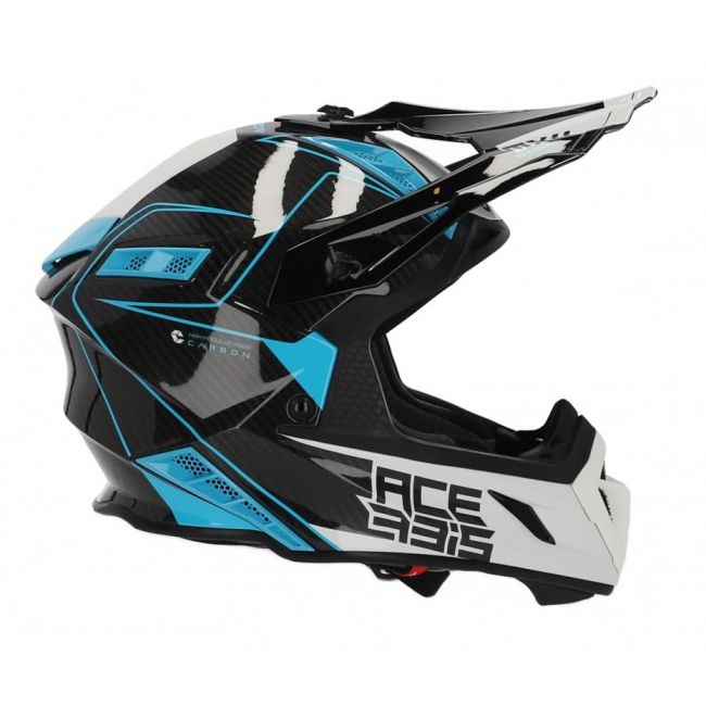 Casca Acerbis Steel Carbon White Blue