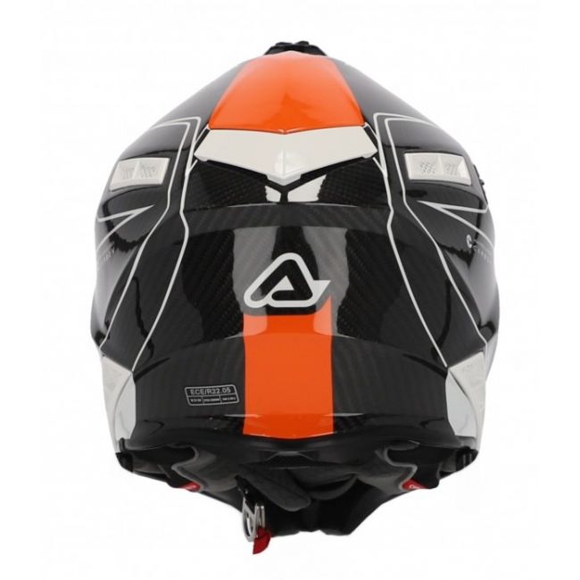 Casca Acerbis Steel Carbon White Orange