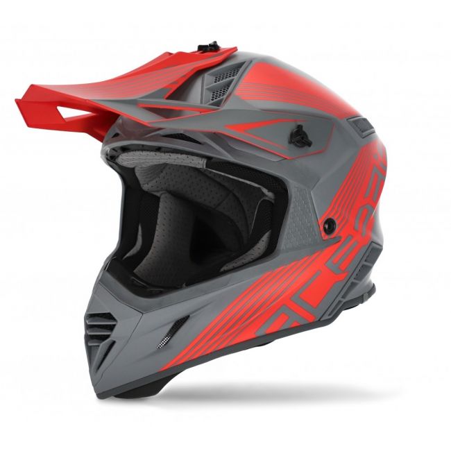 Casca Acerbis X-Track Grey Red