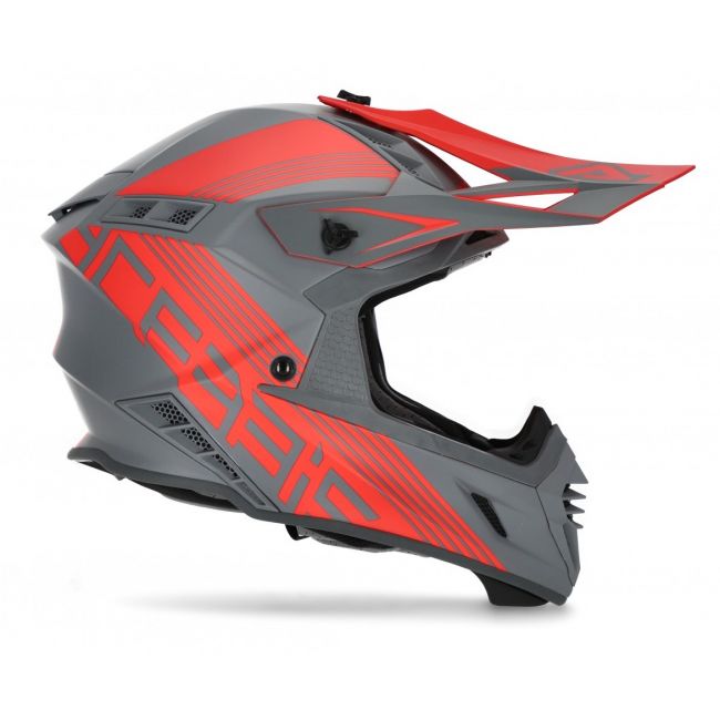 Casca Acerbis X-Track Grey Red