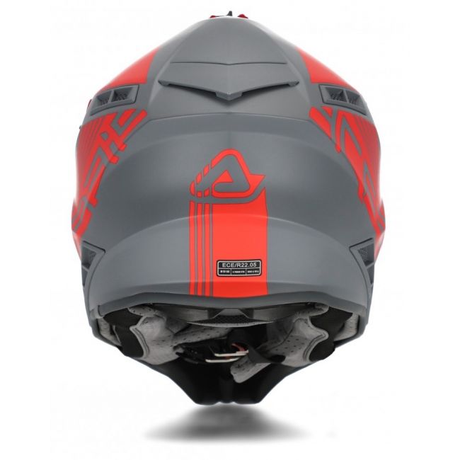 Casca Acerbis X-Track Grey Red