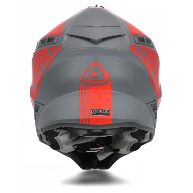 Casca Acerbis X-Track Grey Red