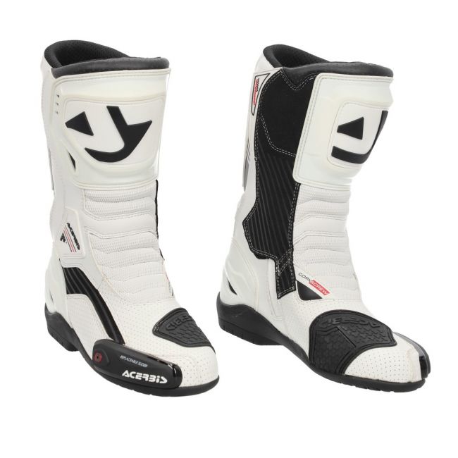 Ghete moto Acerbis Corkscrew White