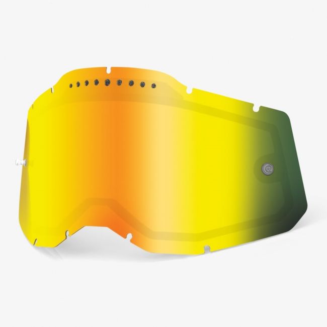 Lentila ochelari 100% generatia 2 snow dubla ventilata Mirror Gold