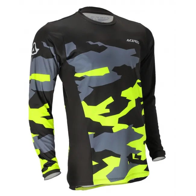 Tricou Acerbis X-Duro Winter Black Yellow