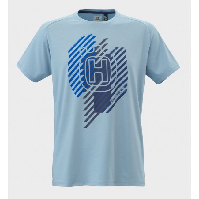 Tricou Husqvarna Remote Light Blue