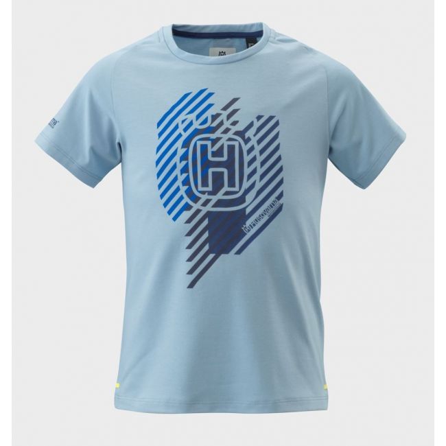 Tricou copii Husqvarna Remote Light Blue