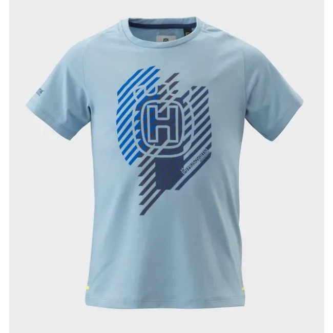 Tricou copii Husqvarna Remote Light Blue