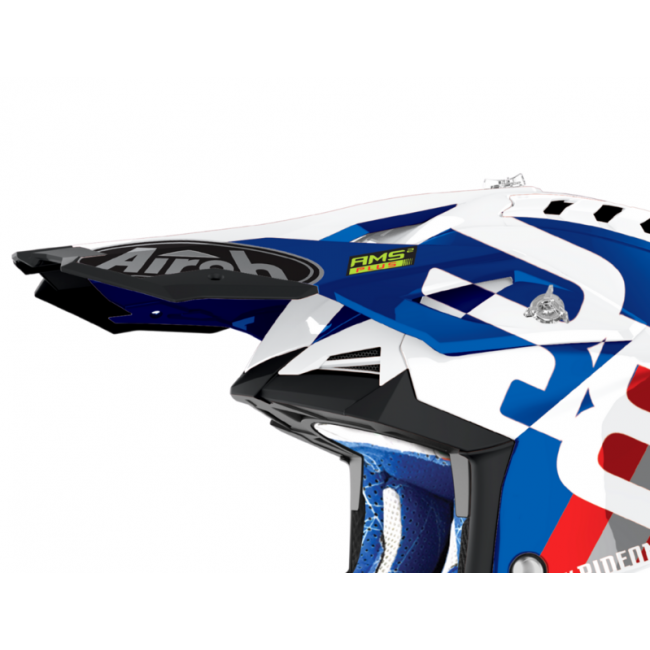 Cozoroc casca Airoh Aviator 3 Rainbow Blue Red Gloss