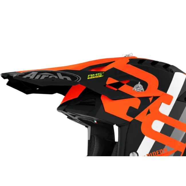 Cozoroc casca Airoh Aviator 3 Rainbow Orange Matt