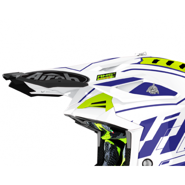 Cozoroc casca Airoh Aviator 3 Rampage Blue Gloss