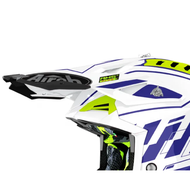 Cozoroc casca Airoh Aviator 3 Rampage Blue Gloss