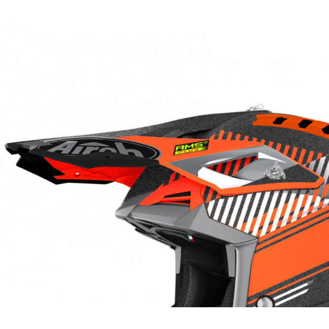 Cozoroc casca Airoh Aviator 3 Wave Orange Chrome