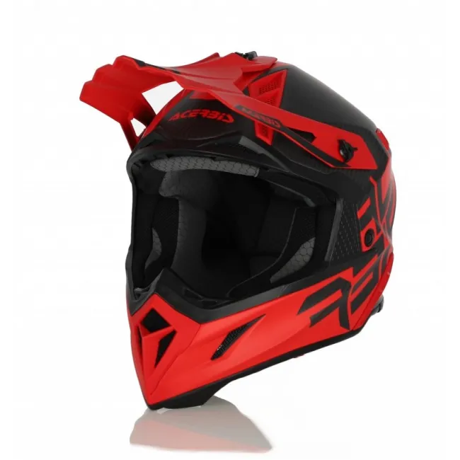 Casca Acerbis Steel Carbon Red Black
