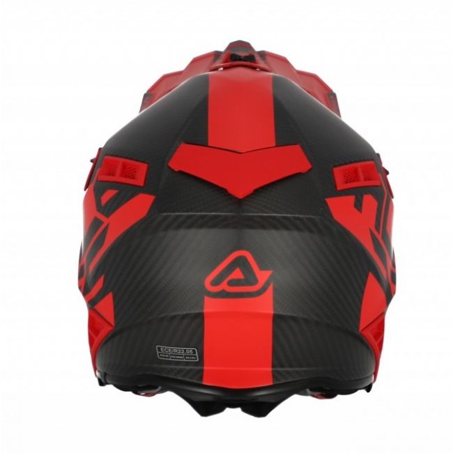 Casca Acerbis Steel Carbon Red Black