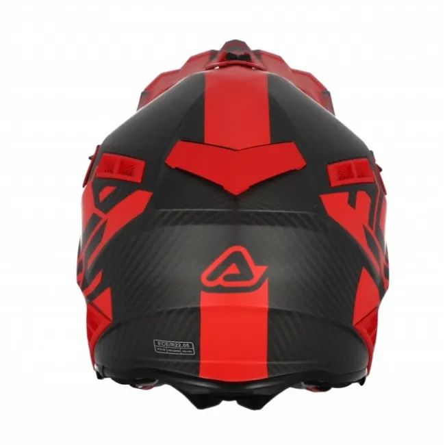 Casca Acerbis Steel Carbon Red Black