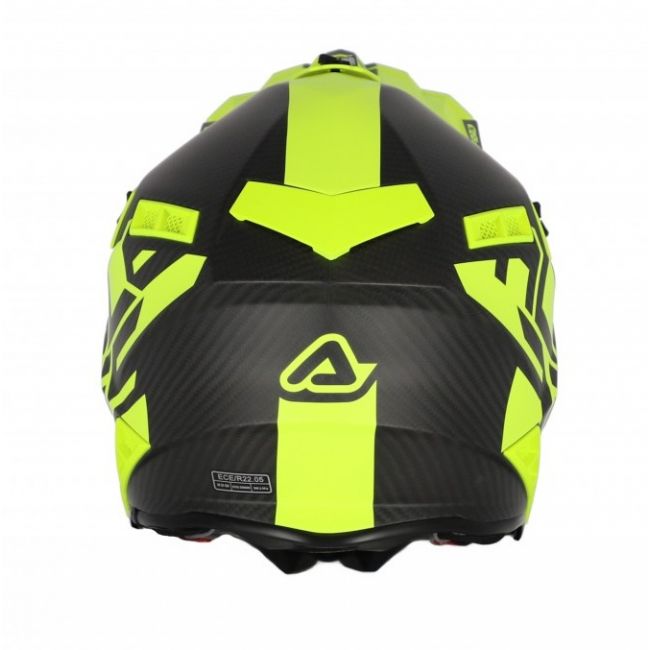 Casca Acerbis Steel Carbon Yellow Fluo