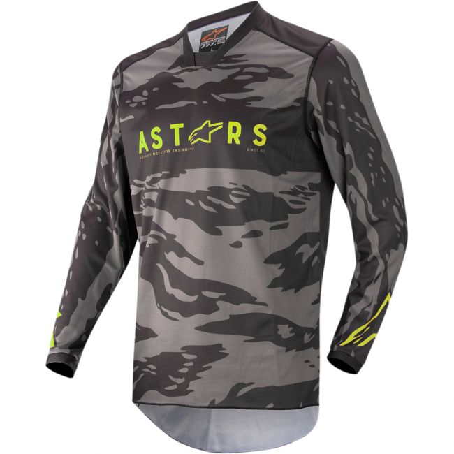 Tricou copii Alpinestars Racer Tactical Camo Yellow