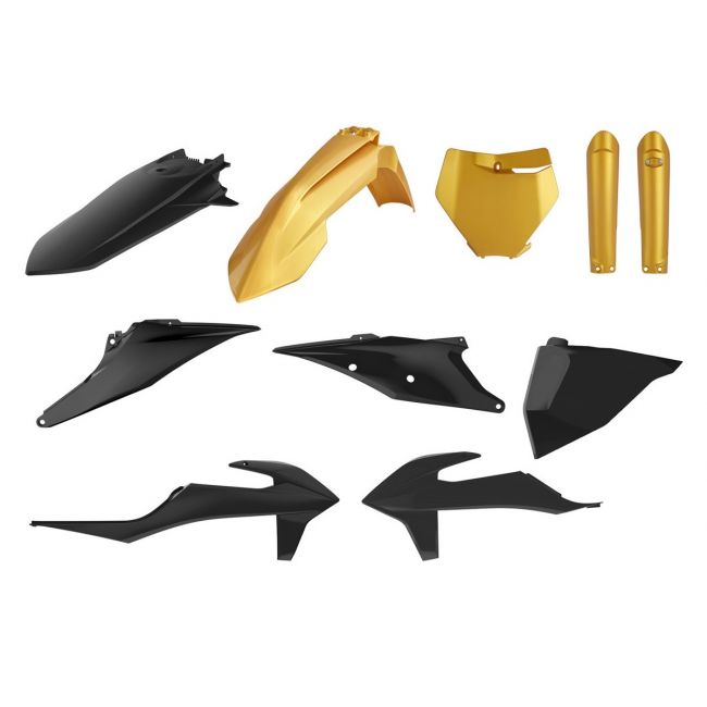Kit complet plastice KTM 20-22 Polisport Black Gold