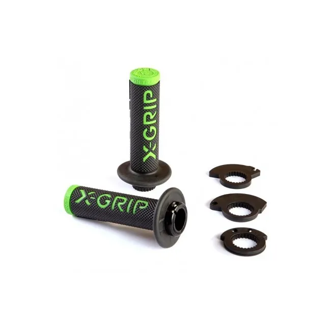 Mansoane lock-on KTM 98-22 2T/4T X-GRIP Black Green