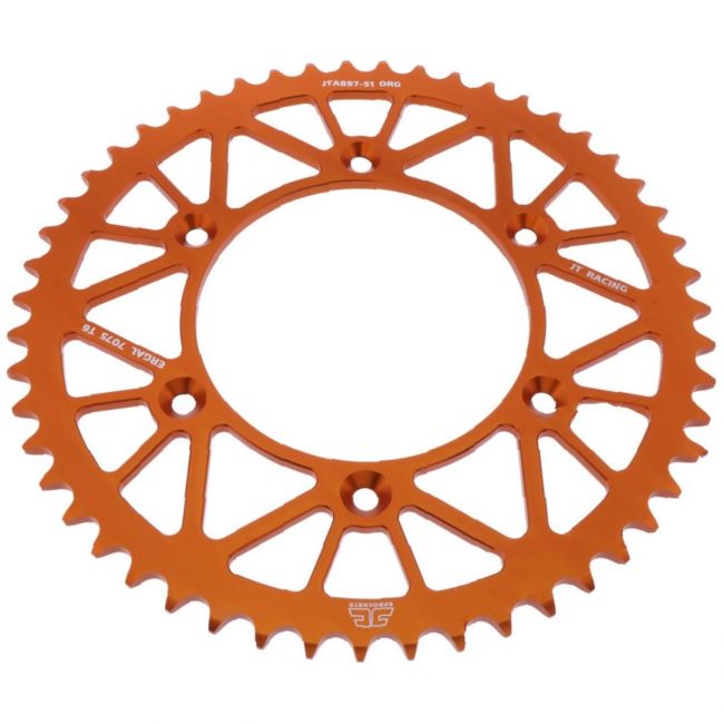 Pinion spate aluminiu KTM 125-390 Duke/RC 14-21 45 dinti JT Orange