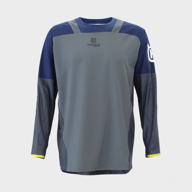 Tricou Husqvarna Gotland Grey Blue