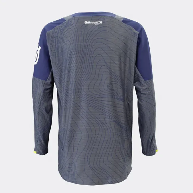 Tricou Husqvarna Gotland Grey Blue