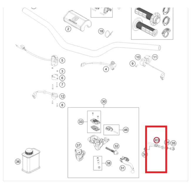 Conducta ambreiaj GasGas EC 250/300 21-22